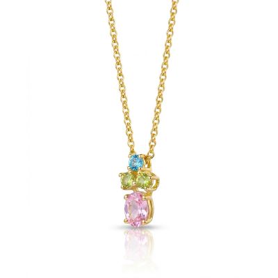 Mother’s Bloom Birthstone Necklace [18K Gold Plated]