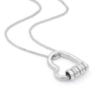 Delicate Ties of the Heart Name Necklace [Sterling Silver]
