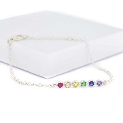 Rainbow Talisa Stars Bracelet [Sterling Silver]