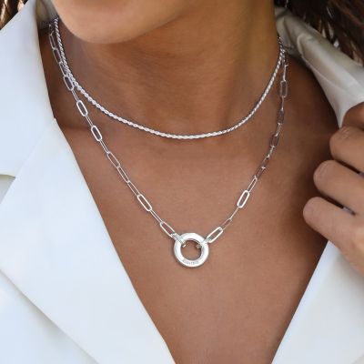 Classic Mini Rope Chain Necklace [Silver]