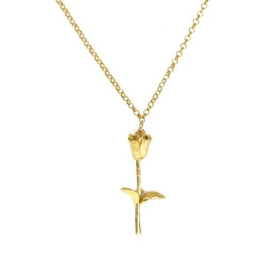 Sweet Rose Necklace [Gold Plated]