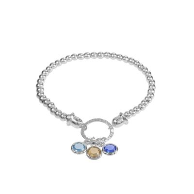 Glowing Rhapsody Birthstone Bracelet [Sterling Silver]