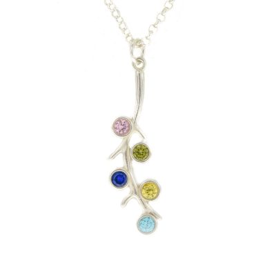 Roots of Love Necklace Vertical [Sterling Silver]