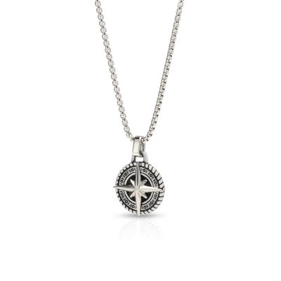 Classic Compass Necklace for Men