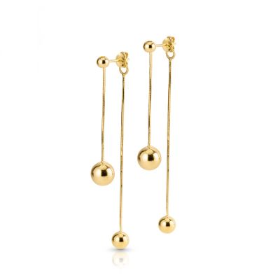 Luna Sphere Earrings [18K Gold Vermeil]