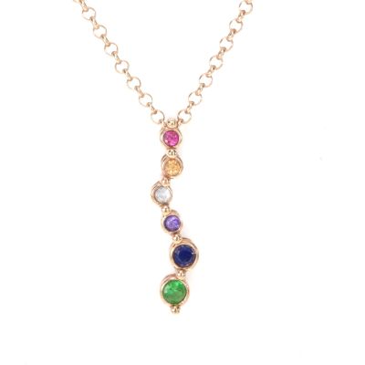 Collier Rivière d'Amour [Plaqué Or Rose 18ct]