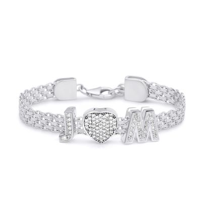 Talisa Charms Initial Bracelet [Sterling Silver]