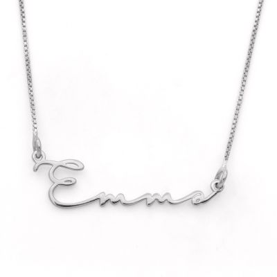 Collier Talisa Italic avec Prénom - Argent