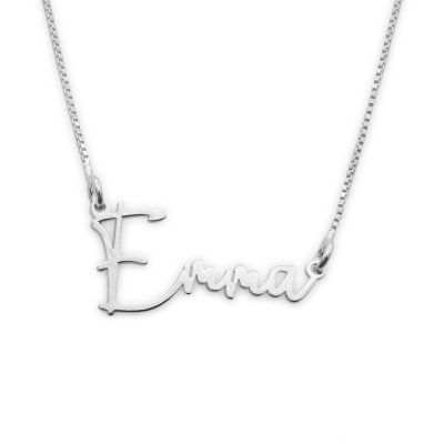 Talisa Signature Script Name Necklace [Sterling Silver]