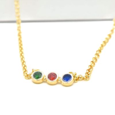 Talisa Stars Birthstone Necklace [10K Gold]