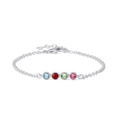 Talisa Stars Birthstone Bracelet [Sterling Silver]
