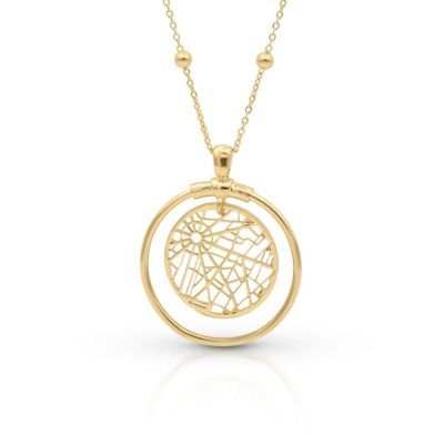 Mother's Love Map Necklace [18K Gold Vermeil]