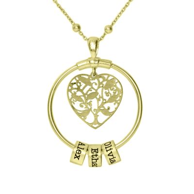 Collier Prénom Mon Coeur de Charmes [Vermeil 18ct]