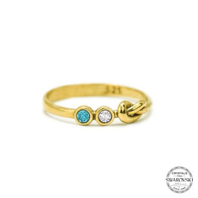 Bindungen der Liebe Ring [750er Gold Vermeil]