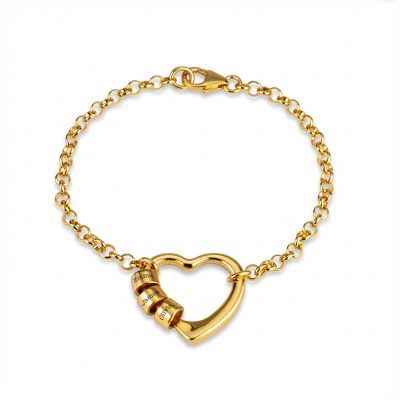 Ties of the Heart Name Bracelet [18K Gold Vermeil]