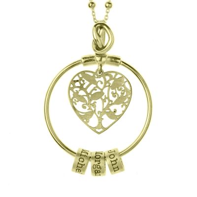 Collana Speciale Nodi del mio Cuore con Nome [Oro Vermeil 18kt]