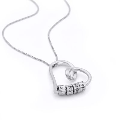 Ties of the Heart Name Necklace [Silver]