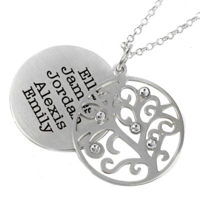 Collar con Nombre Árbol de la Unidad [Plata de Ley]