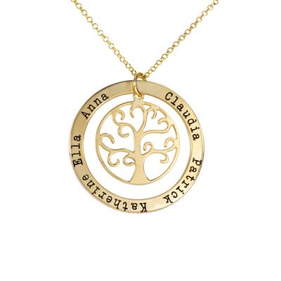 Collana Albero della Vita con Nome [Placcata Oro 18kt]