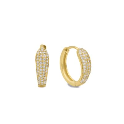 Twinkling Hoop Earrings [18K Gold Plated]