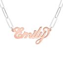 Sterling Silver / Rose Gold Plated Pendant