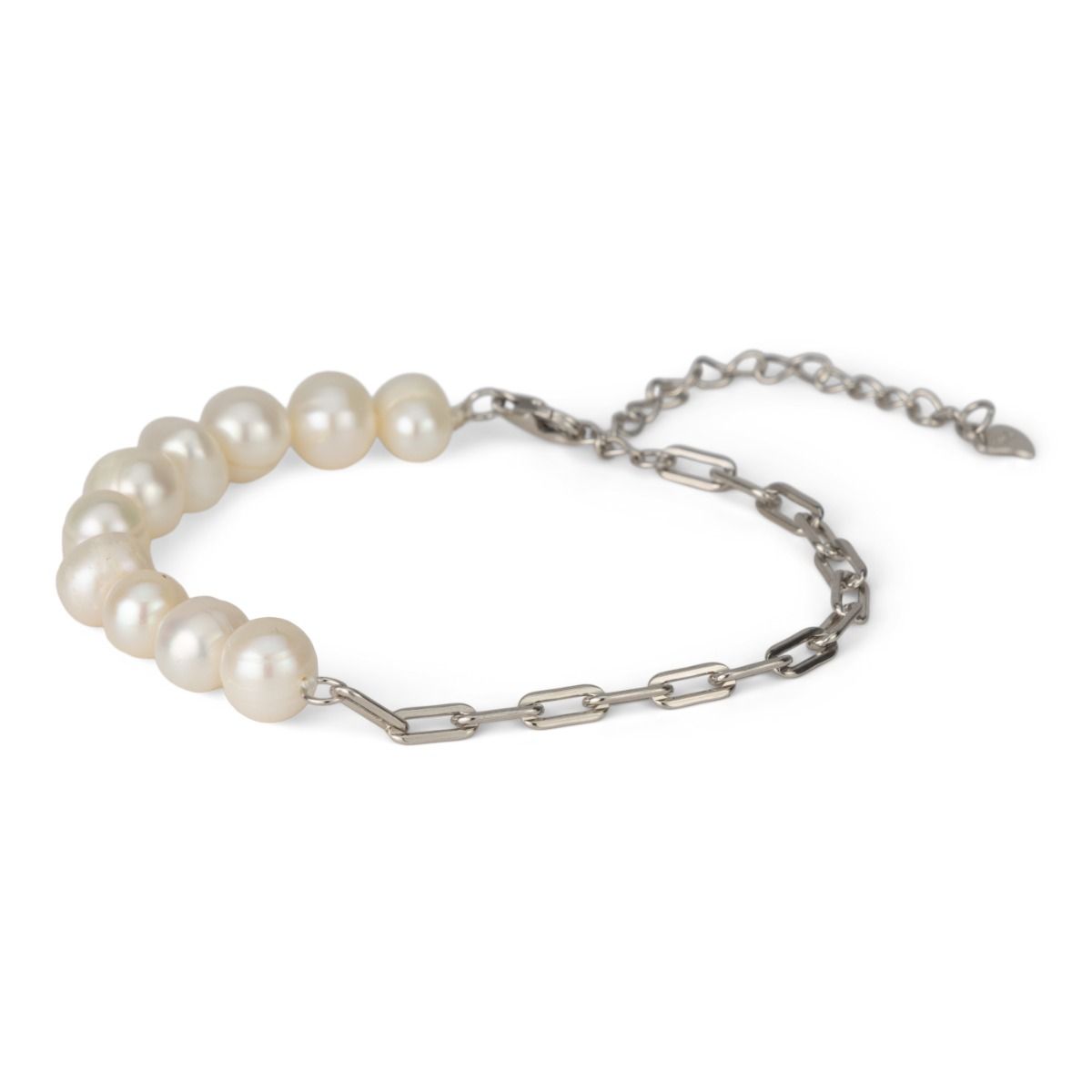Duality Pearl Bracelet [Sterling Silver]
