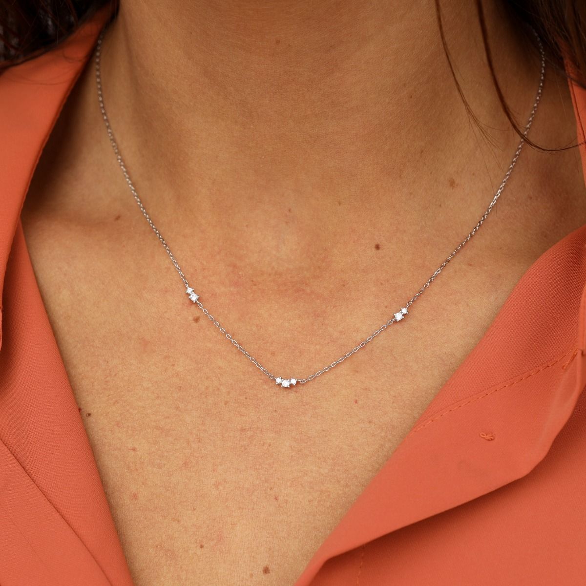 Crystal Cosmos Necklace [Sterling Silver]