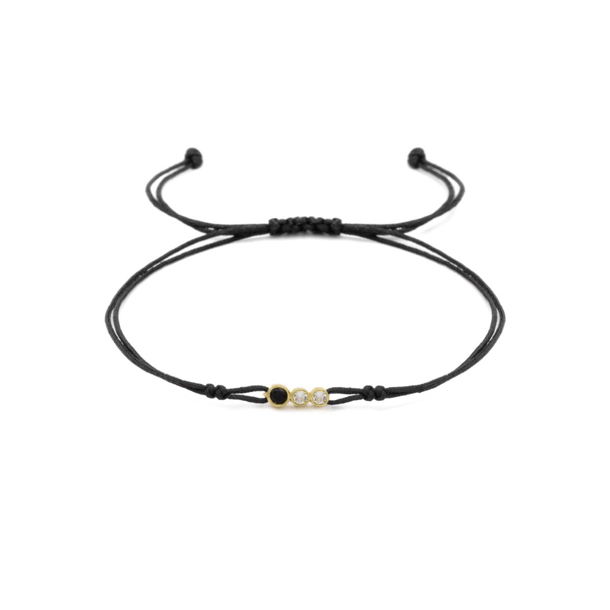 A Mother's Love Adjustable Bracelet (Black String) - Talisa