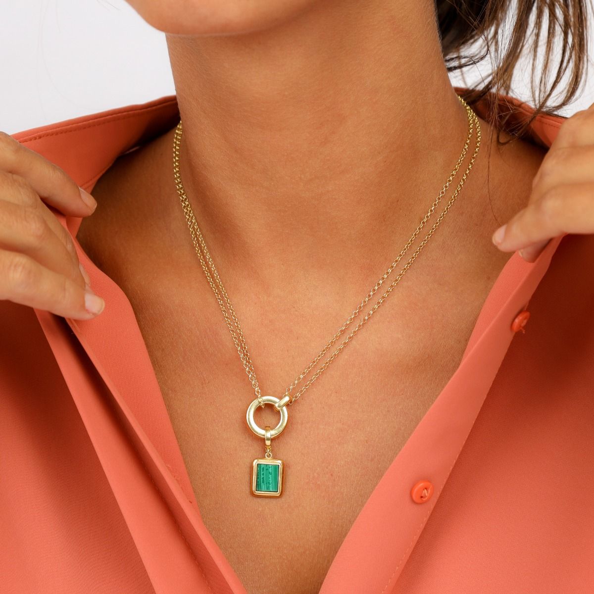 JOOTUEPO Damen Halskette 14 Karat Gold - Lange Y-Kette Mit Sonnenanhänger