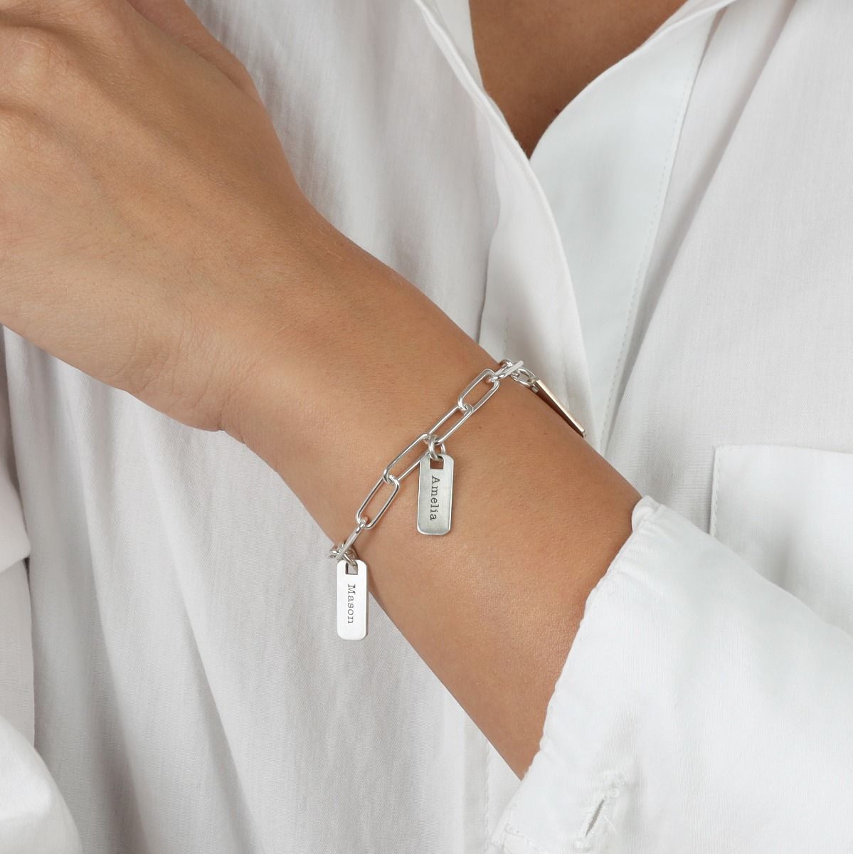 Melissa Name Bracelet [Sterling Silver]