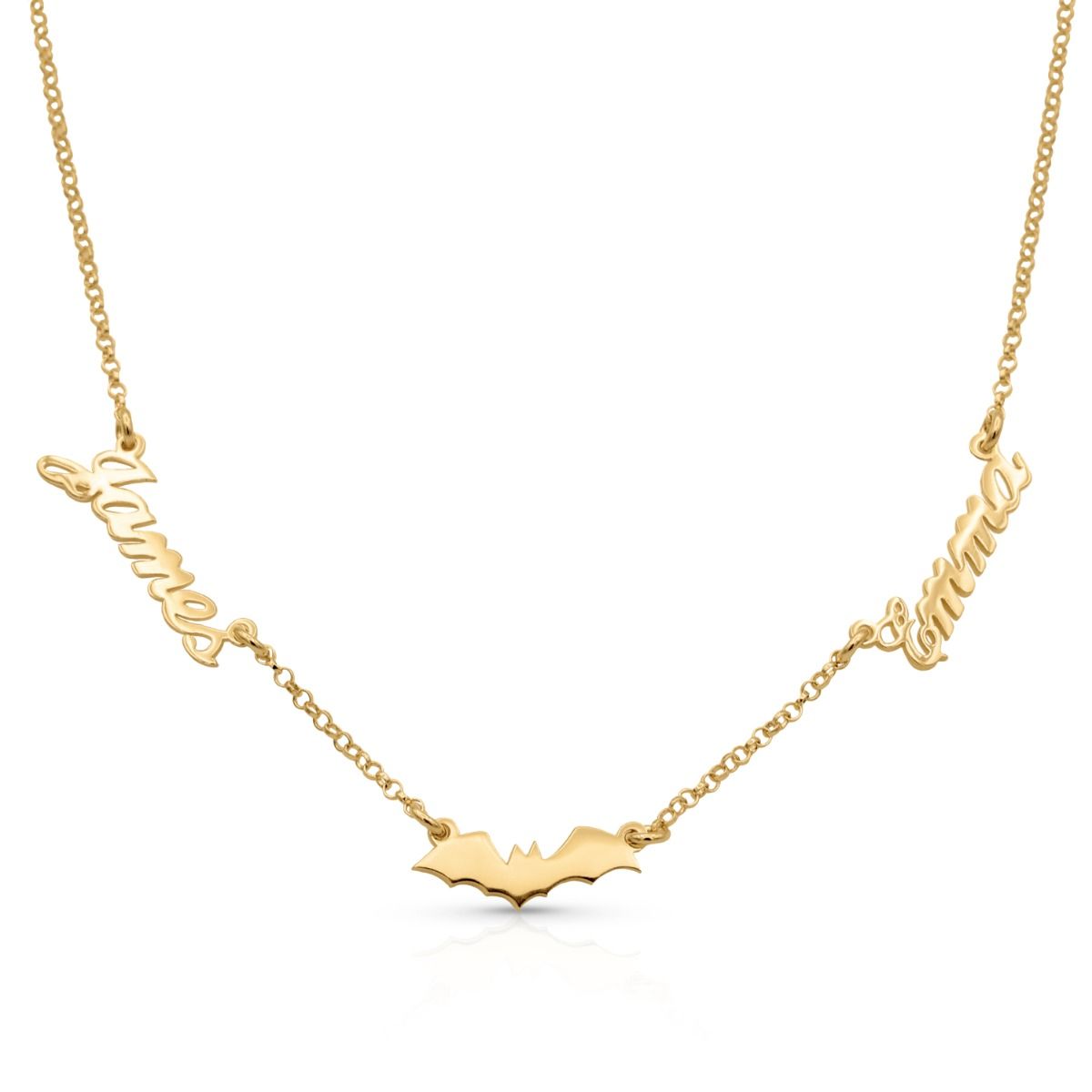 Moonlit Bat Signature Necklace [18K Gold Plated]