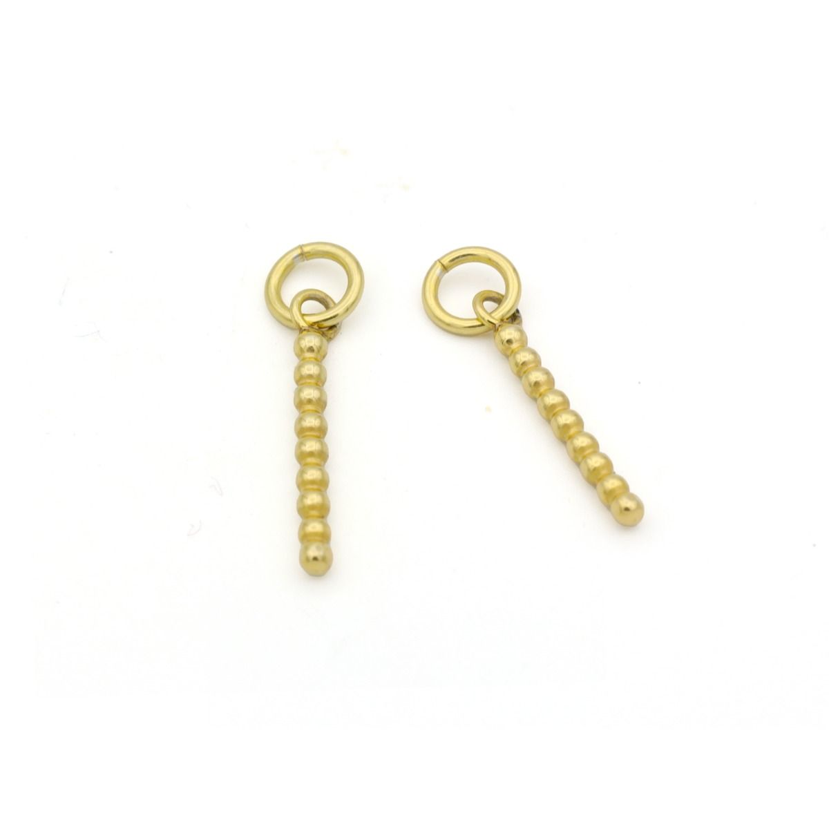 Beads Bar Earring Charm [18K Gold Plated]