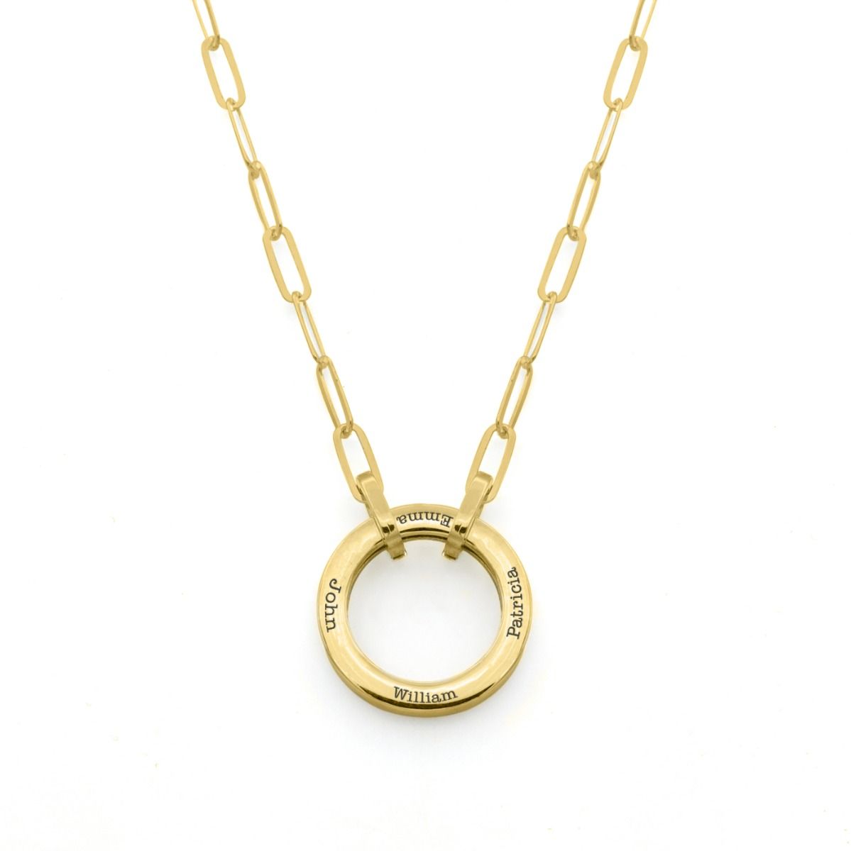 Big Circle Name Necklace Link Chain Talisa Jewelry - Main Image