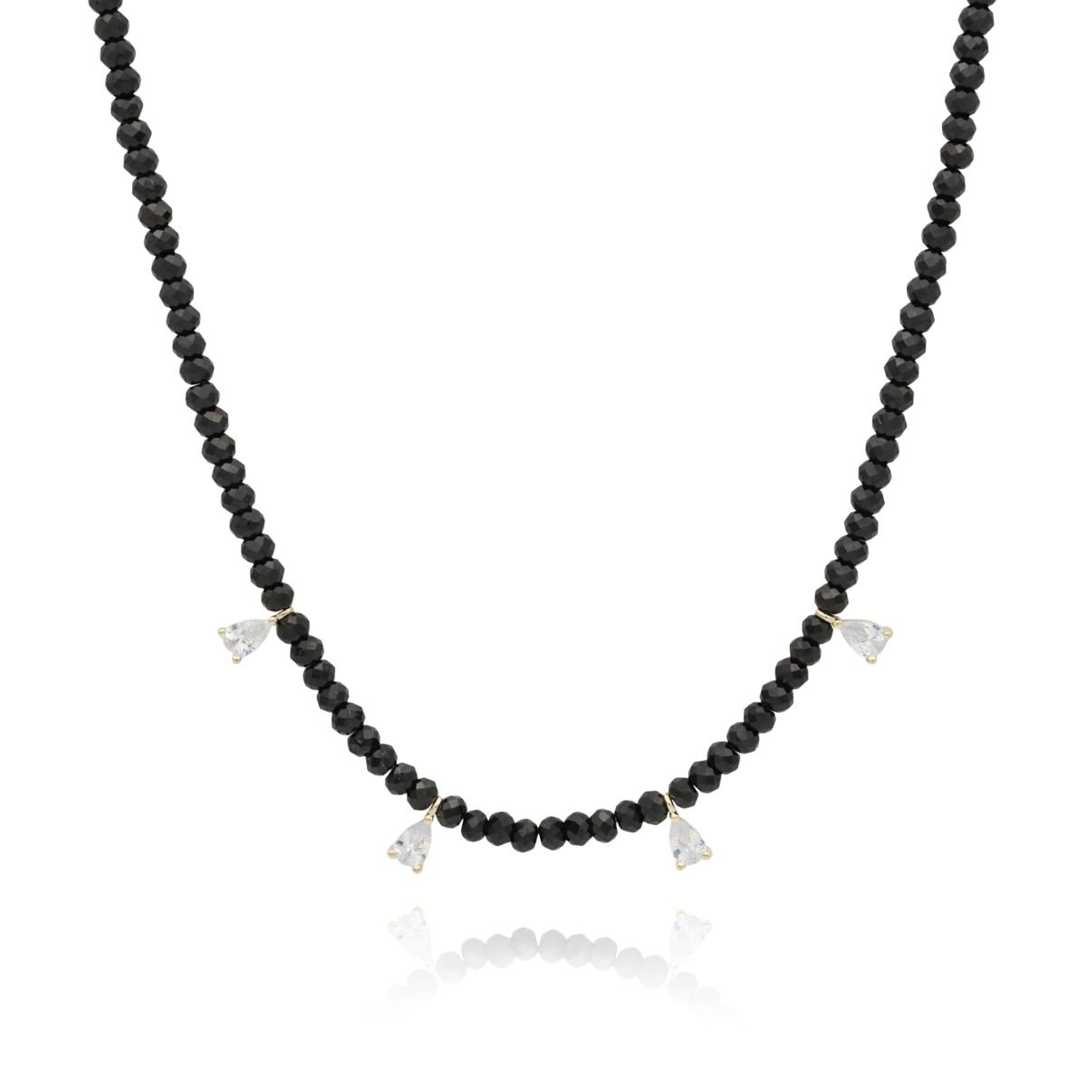 【ROAJU】Black spinel necklace - Gold ★ BTS 愛用★ ROAJU】Black spinel necklace - Gold ☆ BTS 愛用☆ (roaju