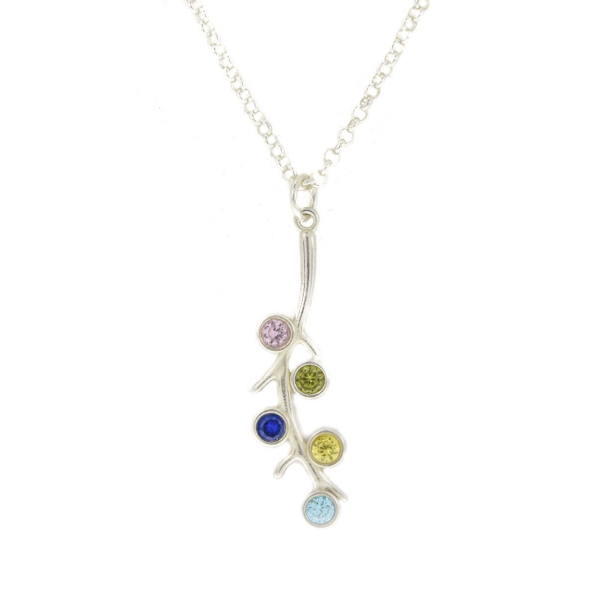 Roots of Love Necklace Vertical [Sterling Silver]