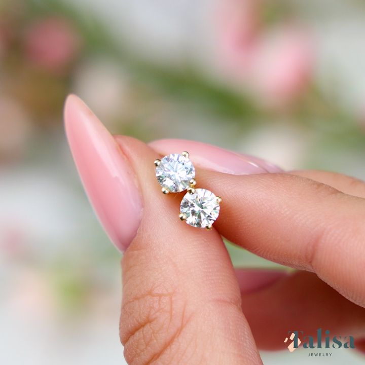 Round Diamond Stud Earrings - 0.4 ct [14 Karat Gold]