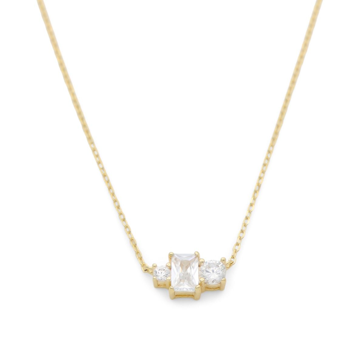 CELINE Necklace Triomphe Rhinestone 460GB6BZI.35OR Gold