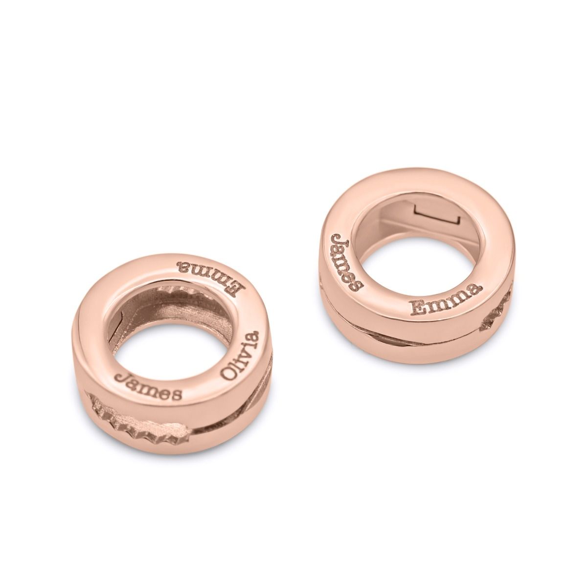 Kreis Anhänger für Verzauberte Charms Milanaise Kette [750er rosévergoldet]