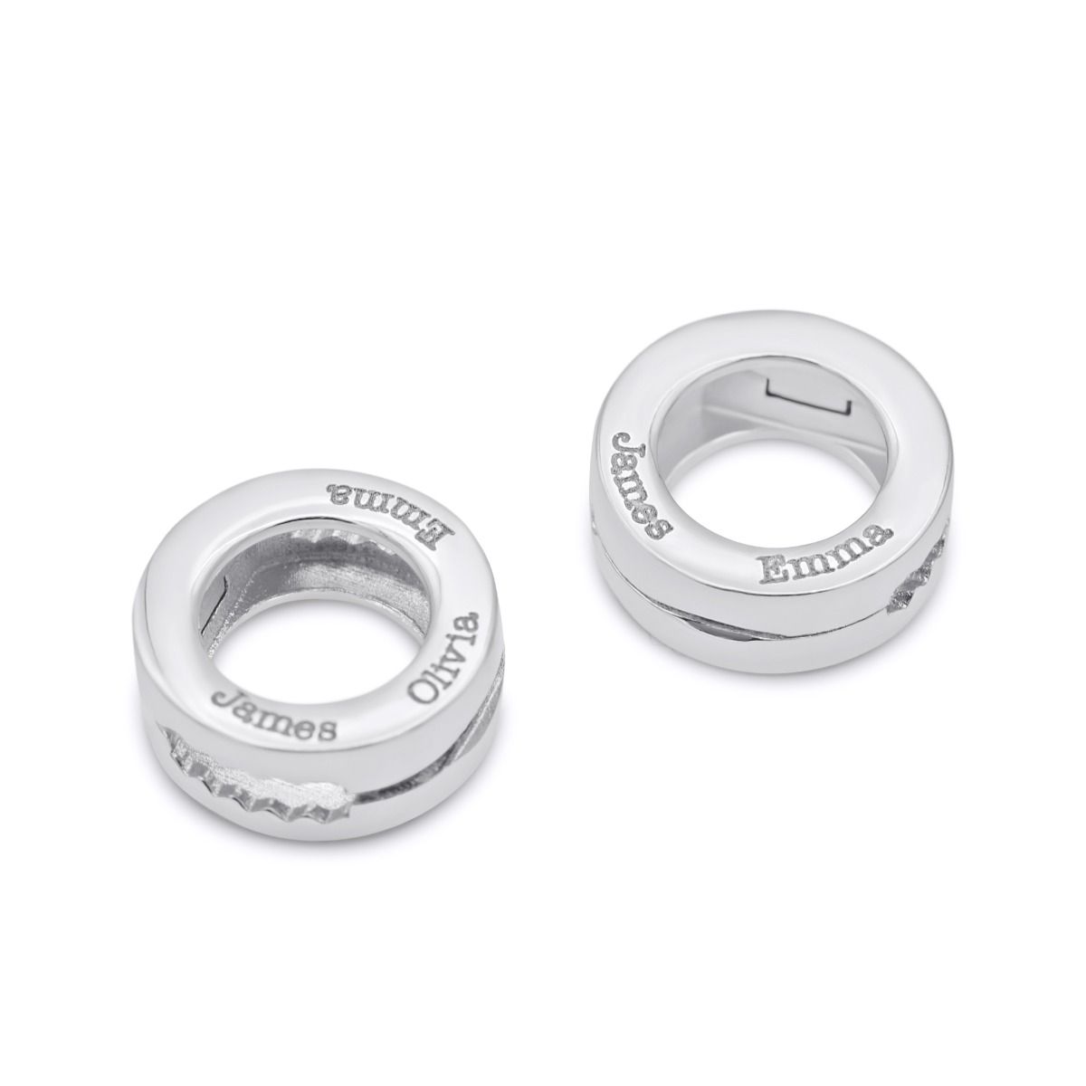 Kreis Anhänger für Verzauberte Charms Milanaise Kette [Sterlingsilber]