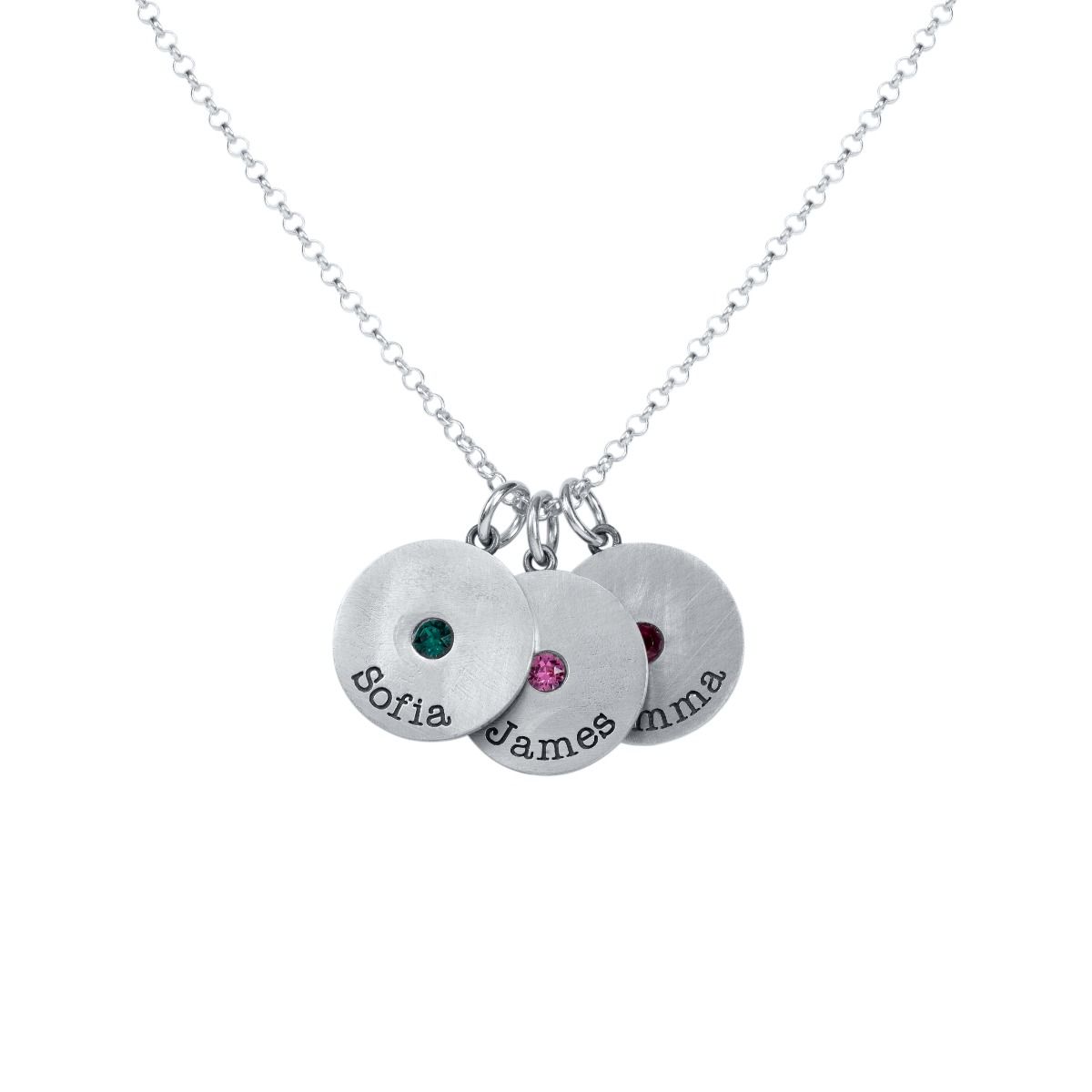 Circles of Light Name Necklace [Sterling Silver]