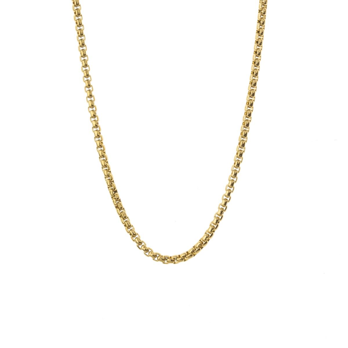 Classic Box Chain for Women [Gold Plated]
