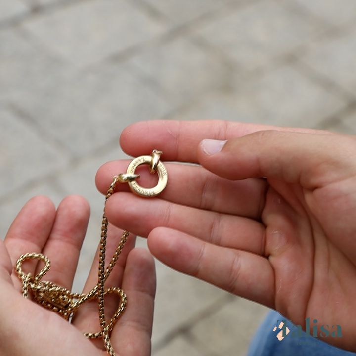 Personalised Jewellery Mens Jewelry Afterpay Engraved Circle