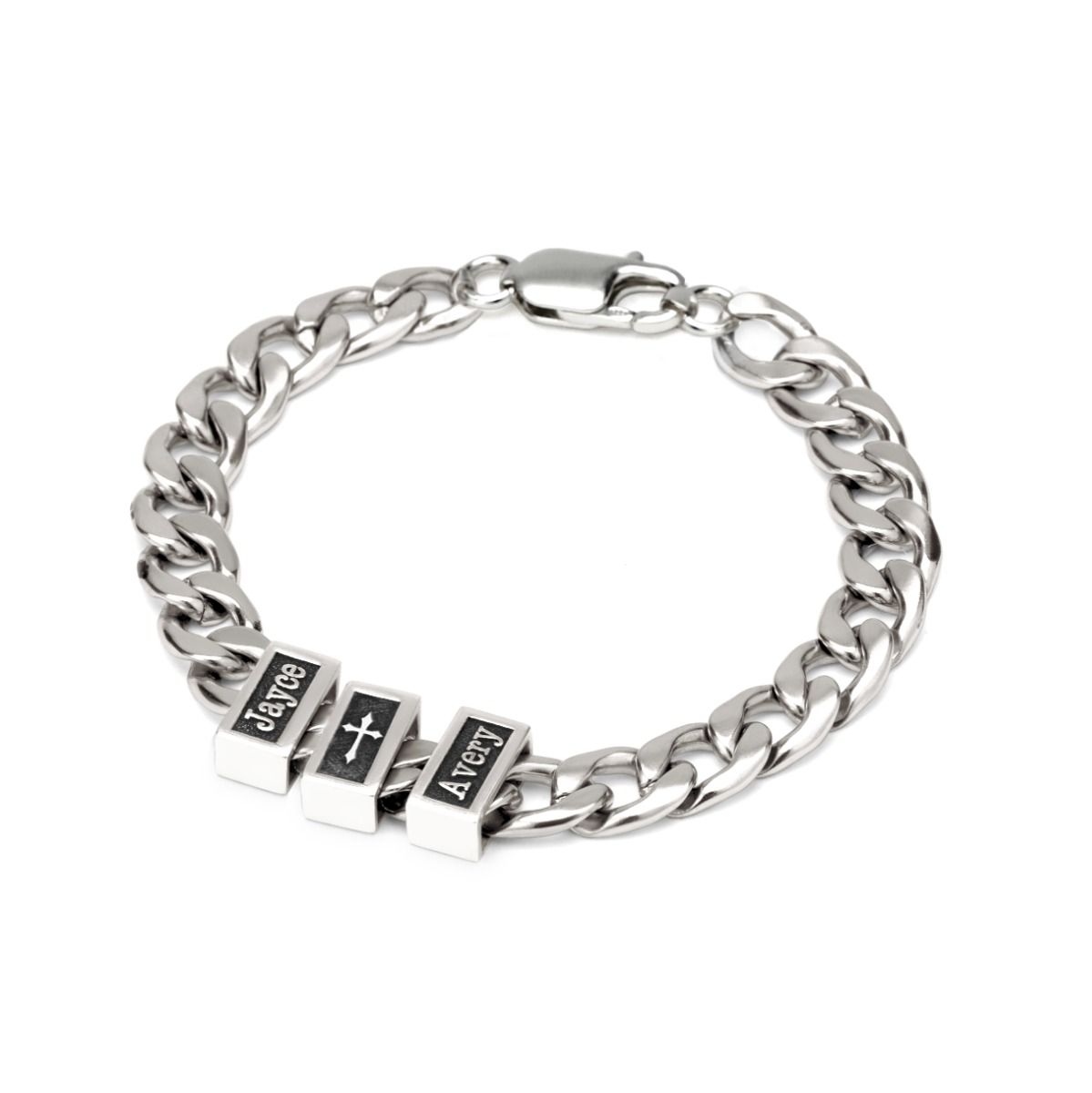 Cross Bracelets for Men - Cuban Chain Bracelets by Talisa