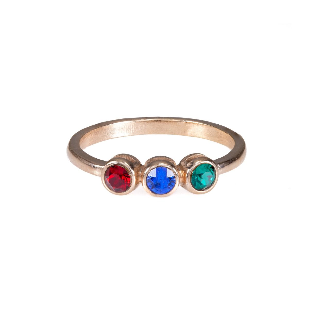 Talisa Stars Birthstone Ring [Rose Gold Plated]