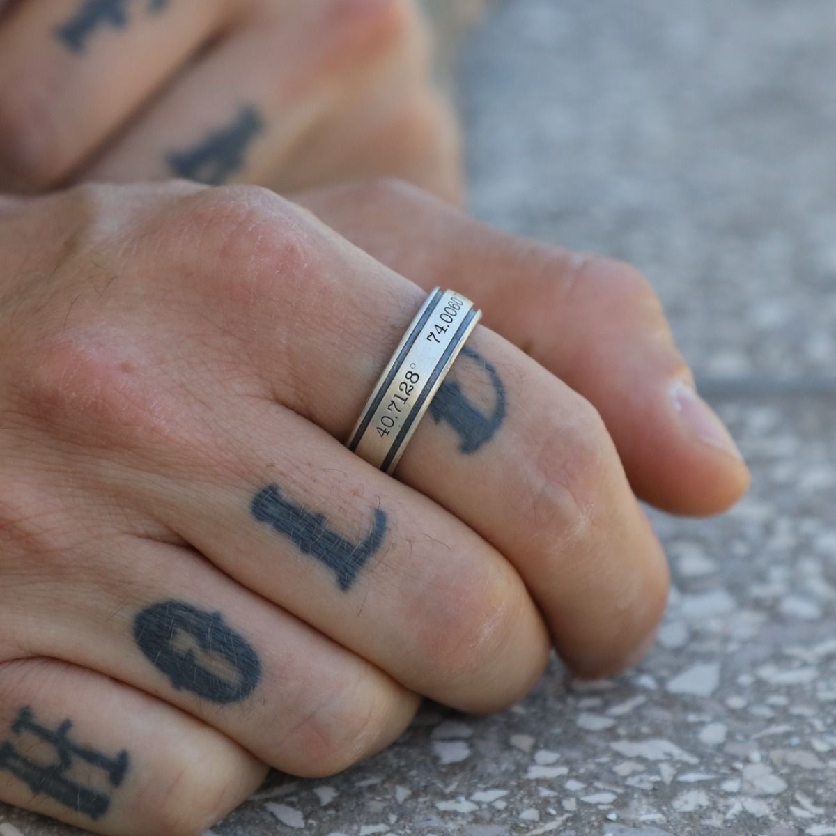 H Ring Harry Styles Initial Rings Harry Styles