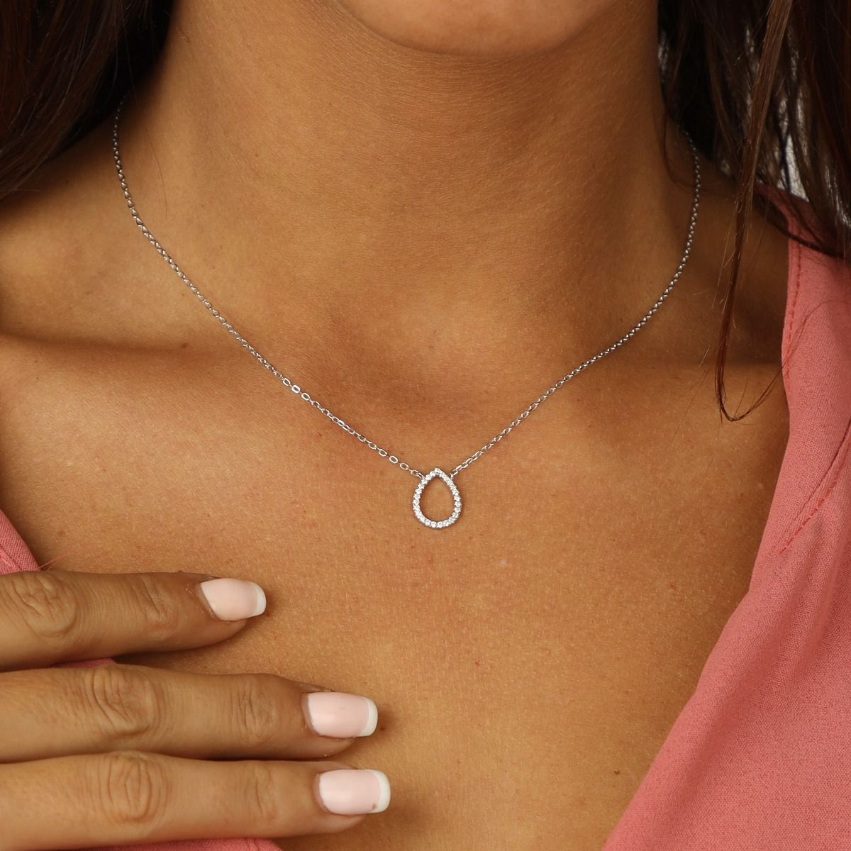 Drop of Sparkle Necklace [Sterling Silver]