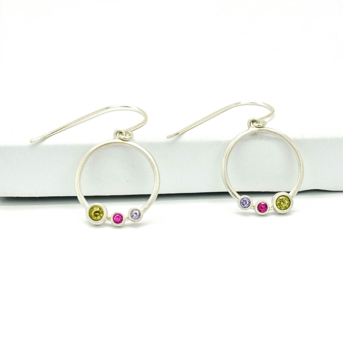 Boucles d’Oreilles Pendantes Amour d'une Mère [Argent 925]