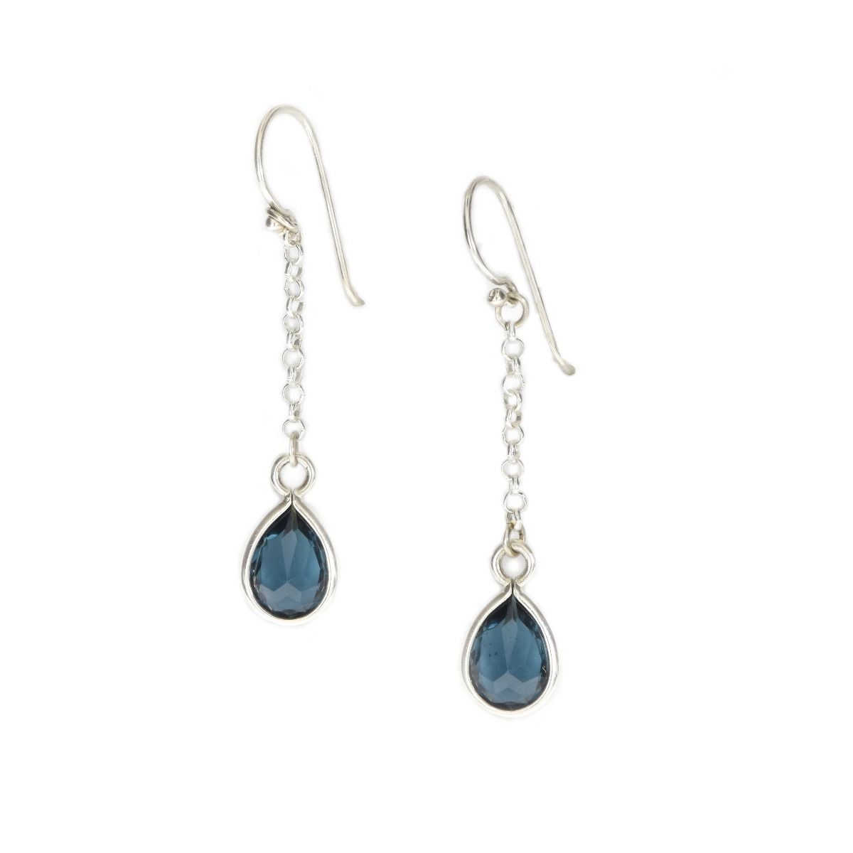 Enchanted Rain Drop Back Earrings [Sterling Silver]