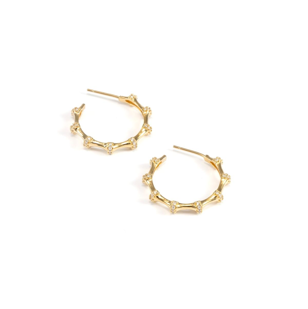 Glimmer Halo Hoops [Gold Plated]