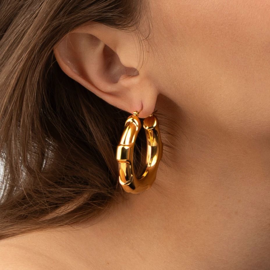 Bold Textured Hoops